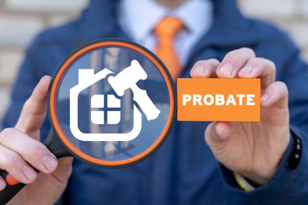 Probate law concept. Inheritance of property legal make a deal. Property and mortgage